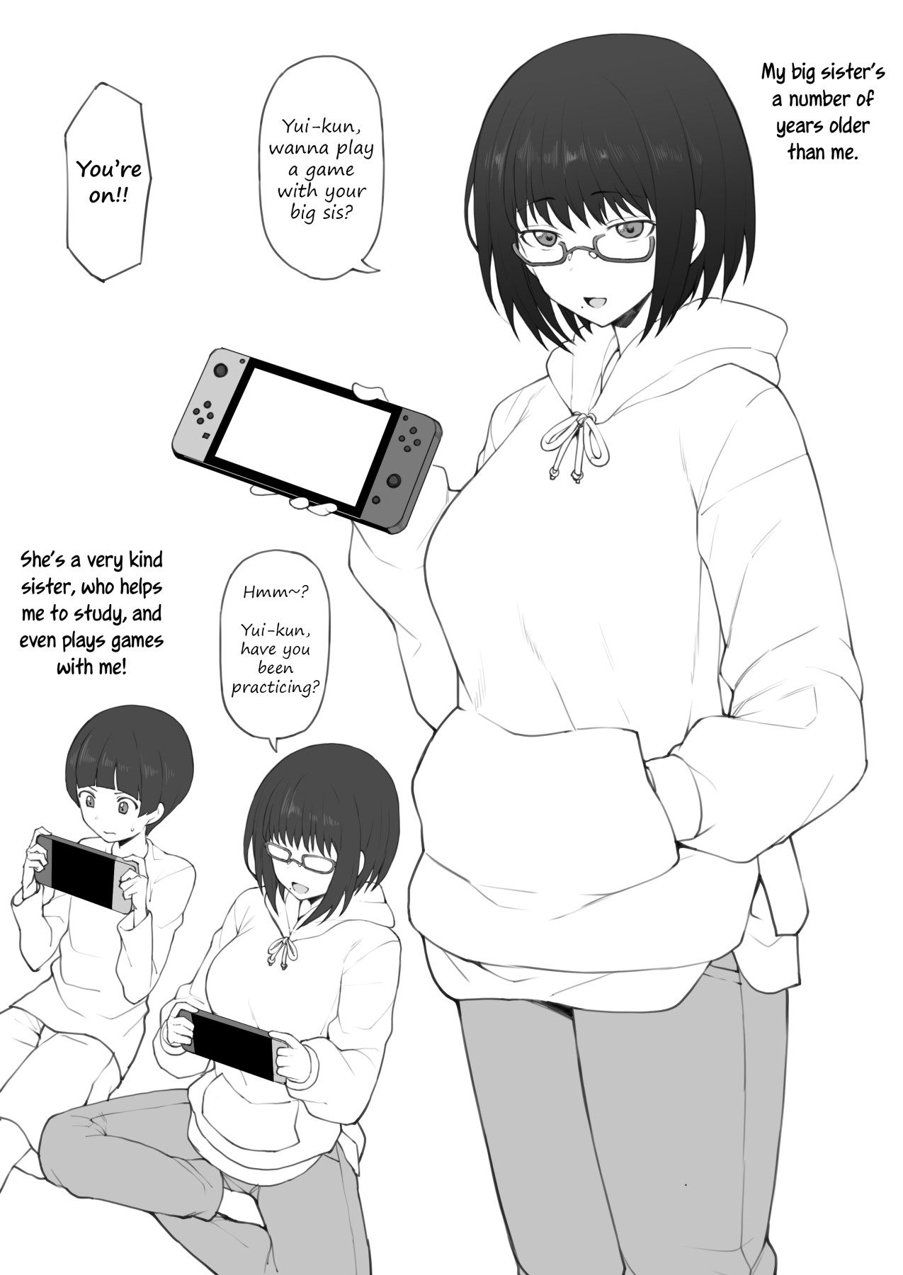 Hentai Manga Comic-On the Laptop My Beloved Big Sister Lent Me…-Read-1
